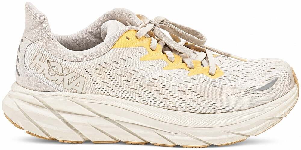HOKA One Rincon Women’s Size 8 Cream Running Shoes Cushioned Athletic Sneakers
